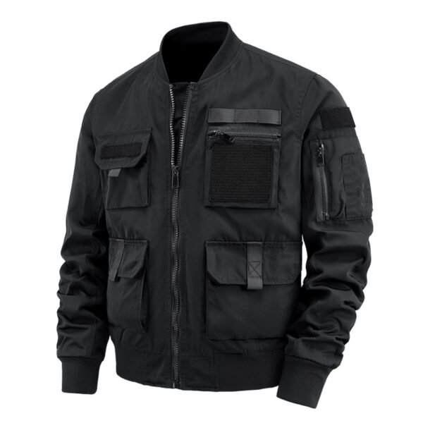 Pilot Jacket Men's Multi-bag Coat Shell Jacket - Image 3