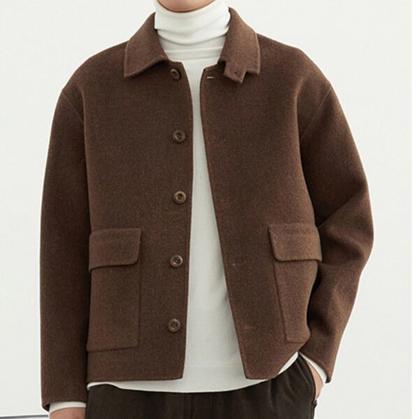 Double-sided Woolen Jacket Men's Short - Image 7