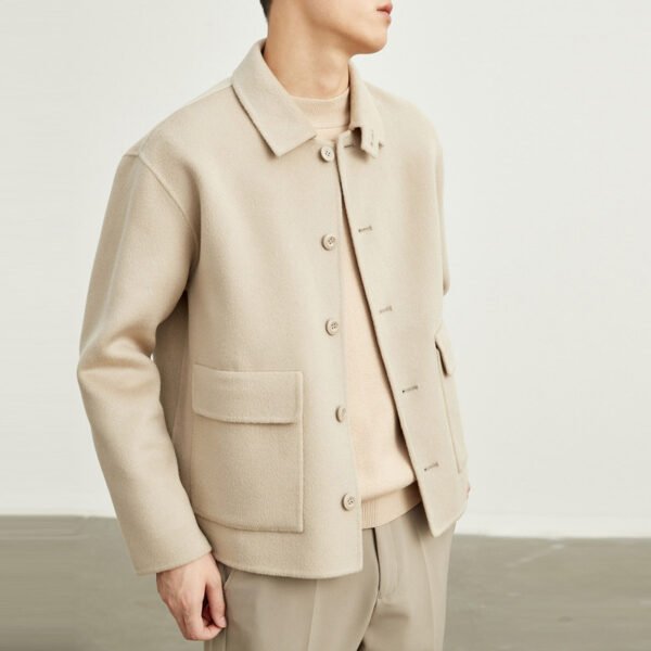 Double-sided Woolen Jacket Men's Short - Image 4