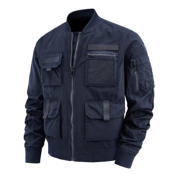 Pilot Jacket Men's Multi-bag Coat Shell Jacket - Image 5
