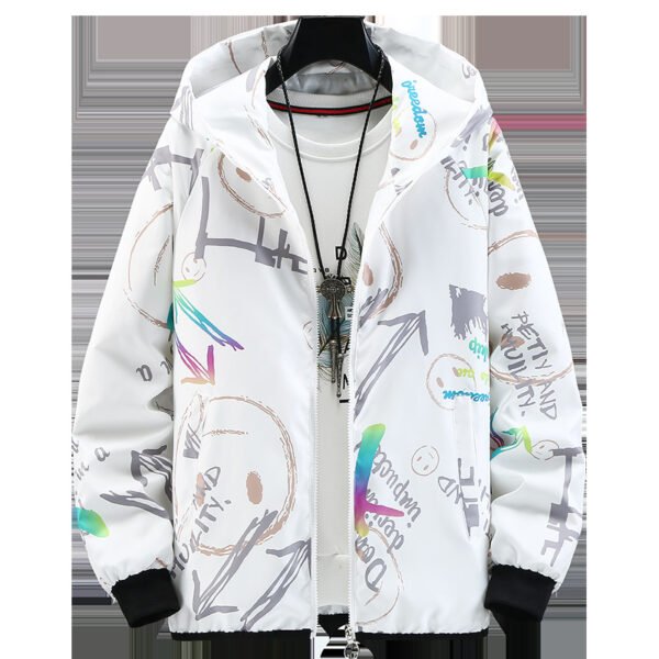 Trendy Colorful Handsome Student Fashion Brand Jacket - Image 5