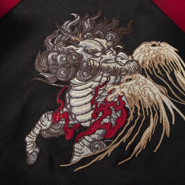 Work Embroidery KIRIN Jacket Men's And Women's Coats - Image 4