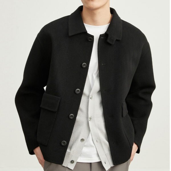 Double-sided Woolen Jacket Men's Short - Image 8