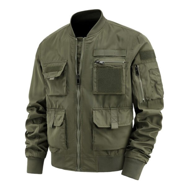 Pilot Jacket Men's Multi-bag Coat Shell Jacket - Image 4