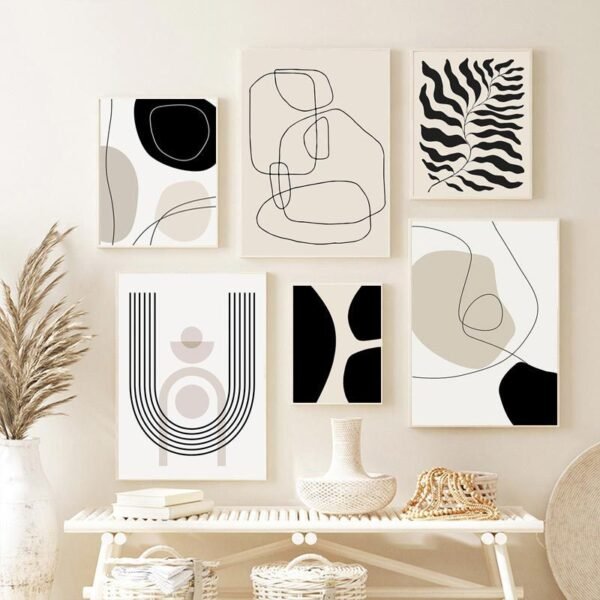 Abstract Bohemian Art Poster Ins Style Living Room Airbrushed Painting For Decoration - Image 4