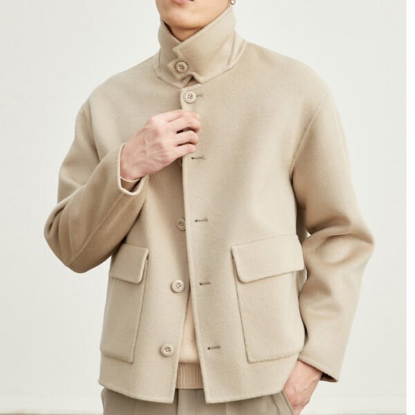 Double-sided Woolen Jacket Men's Short - Image 6
