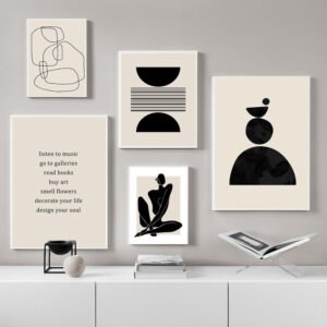 Abstract Bohemian Art Poster Ins Style Living Room Airbrushed Painting For Decoration - Image 3