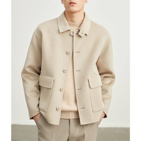 Double-sided Woolen Jacket Men's Short - Image 2
