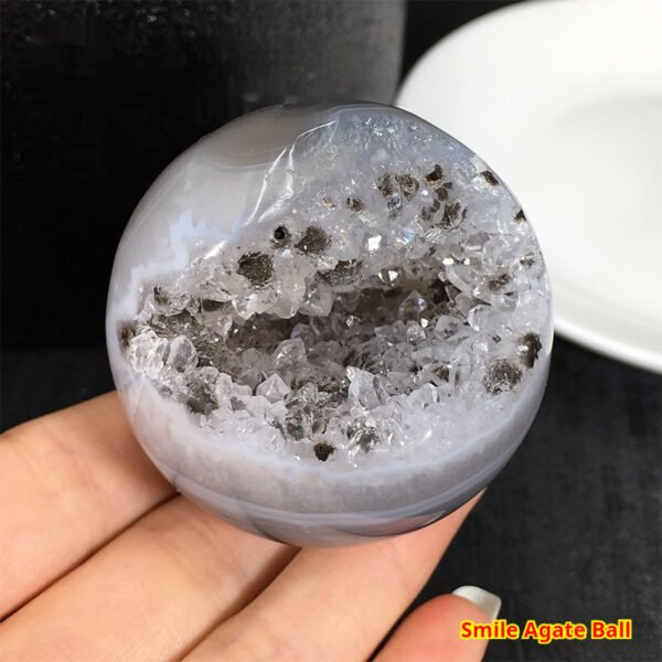 Natural Agate Crystal Cave Jack Purcell Crystal Ball - Image 4