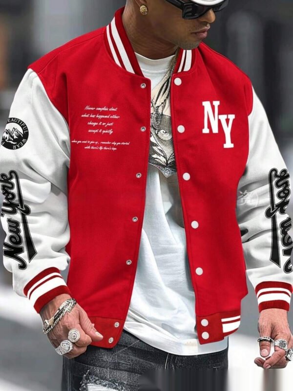 Baseball Uniform Jacket Coat Cardigan - Image 7