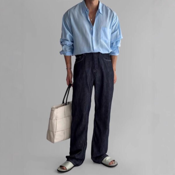 Pocket Design Work Clothes Shirt Coat - Image 5