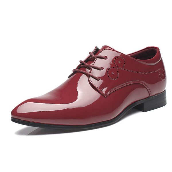 Men Leather Shoes Men Business Casual Dress Shoes Business Casual Leather Shoes Slip-on Black Driving Shoe For Men - Image 8