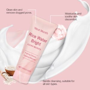 WEST MONTH Rice Facial Cleanser Nourishing Moisturizing Cleaning - Image 2