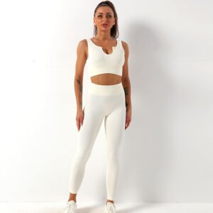 Yoga Suit Female Yoga Sportswear Bra Vest Hip Lift Trousers - Image 4