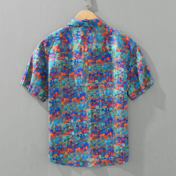 New Casual Printed Men's Short Sleeve Shirt - Image 4