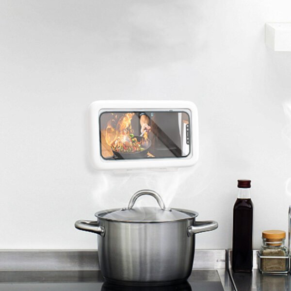 Shower Phone Box Bathroom Waterproof Phone Case Seal Protection Touch Screen Mobile Phone Holder For Kitchen Handsfree Gadget - Image 4