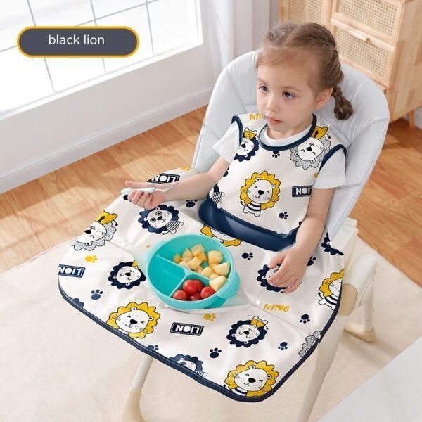 Dining Chair Overclothes Baby Eating Bib Water And Dirt Resistant Baby Food Apron Detachable - Image 7