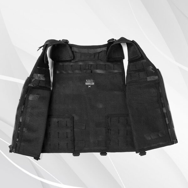 Pure Black Protective Outdoor Tactics Vest - Image 3