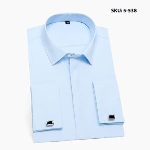 Men's Long Sleeve Non-ironing Slim Fit White Shirt - Image 6