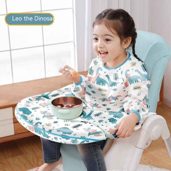 Dining Chair Overclothes Baby Eating Bib Water And Dirt Resistant Baby Food Apron Detachable - Image 6
