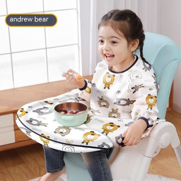Dining Chair Overclothes Baby Eating Bib Water And Dirt Resistant Baby Food Apron Detachable - Image 2