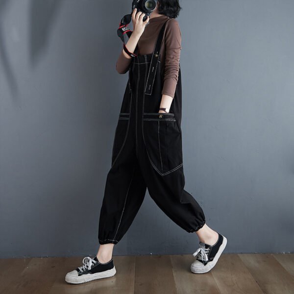Loose Plus Size Fat MM Overalls - Image 7