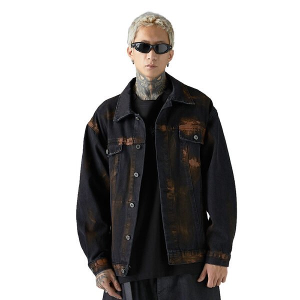 Fashion Holes Denim Clothes Jacket Men - Image 3