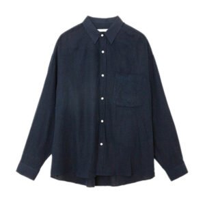 Solid Color Long Sleeve Linen Shirt Youth Shirt Coat - Image 5