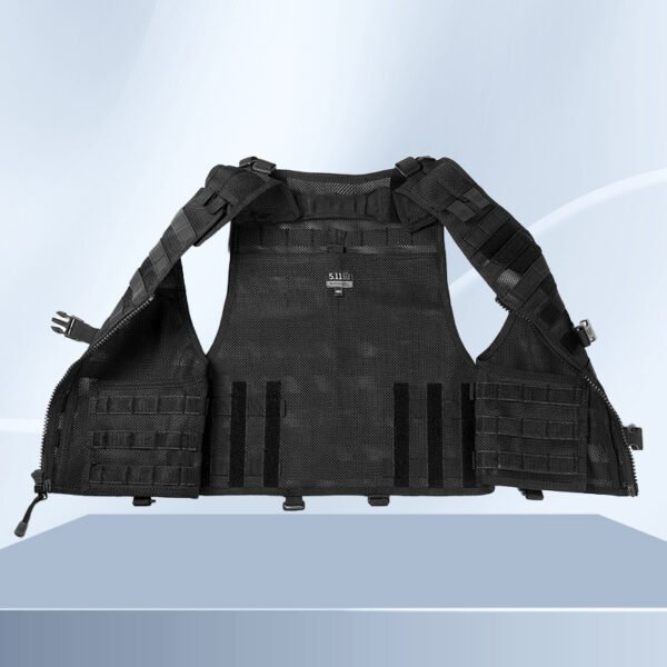 Pure Black Protective Outdoor Tactics Vest - Image 5
