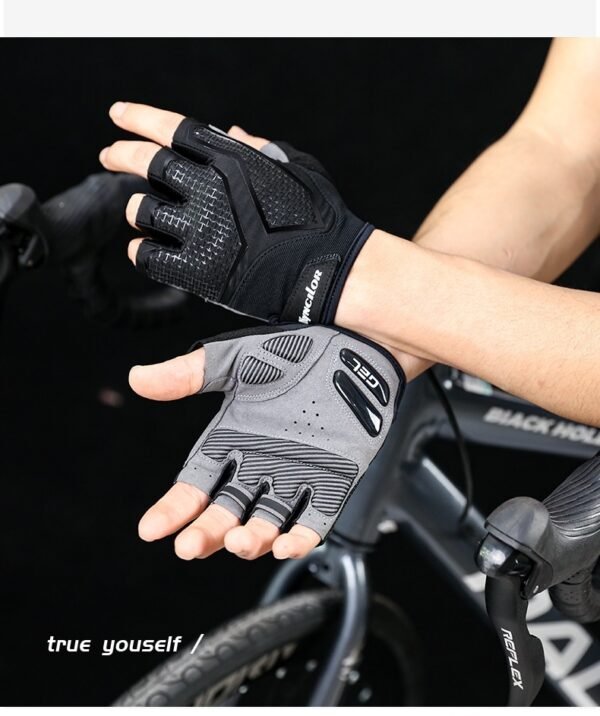 Riding Liquid Silicone Shockproof Breathable Sports Bicycle Fitness Gloves - Image 7