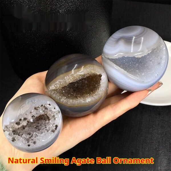 Natural Agate Crystal Cave Jack Purcell Crystal Ball - Image 2